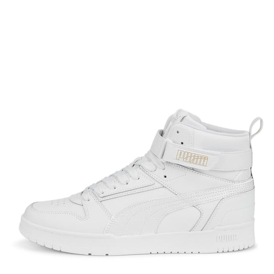Men's Puma Rbd Game High Top Trainers in Puma White-Pu - Image 2