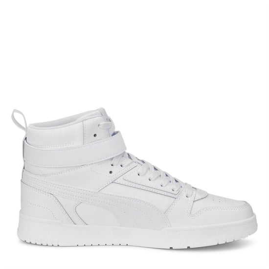 Men's Puma Rbd Game High Top Trainers in Puma White-Pu - Image 4