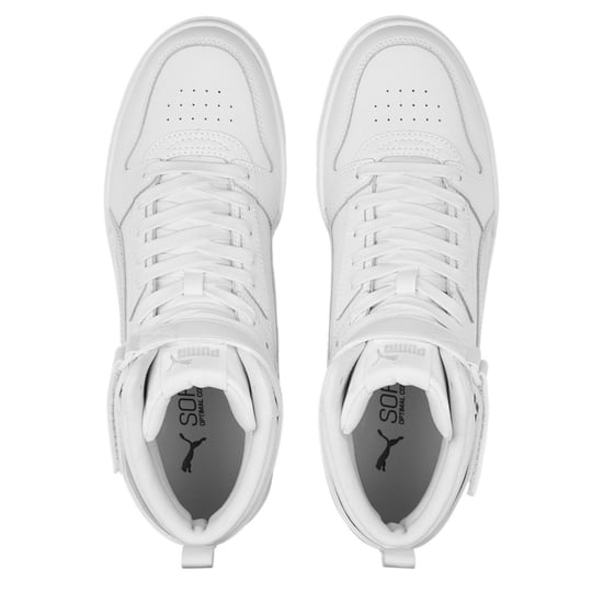 Men's Puma Rbd Game High Top Trainers in Puma White-Pu - Image 6