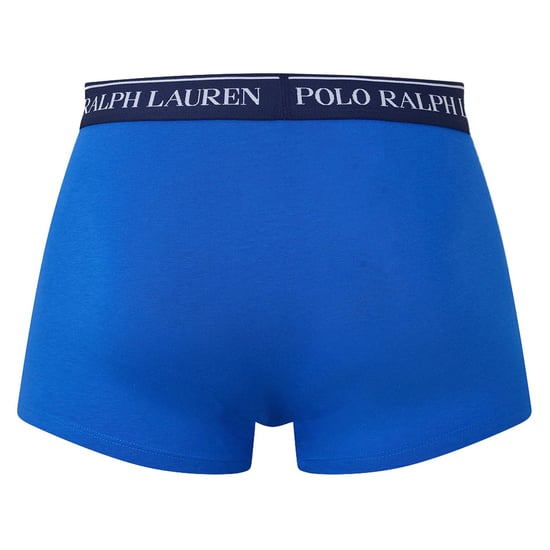 Men's Polo Ralph Lauren Pack Stretch Cotton Trunks in Wht/Nvy/Tan/Blu - Image 2