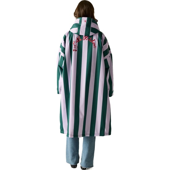 Regatta Womens Cath Kidston Changing Robe - Lilac & Green Candy Stripe - Image 3
