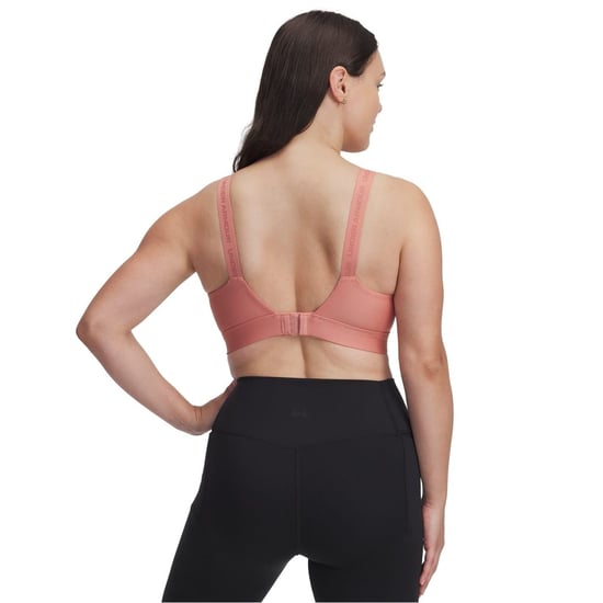 Women's Under Armour Infinity High V-Neck Sports Bra in Pink - Image 3