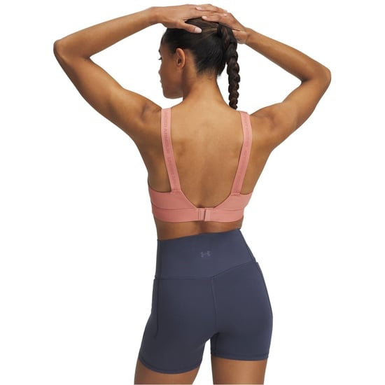 Women's Under Armour Infinity High V-Neck Sports Bra in Pink - Image 5