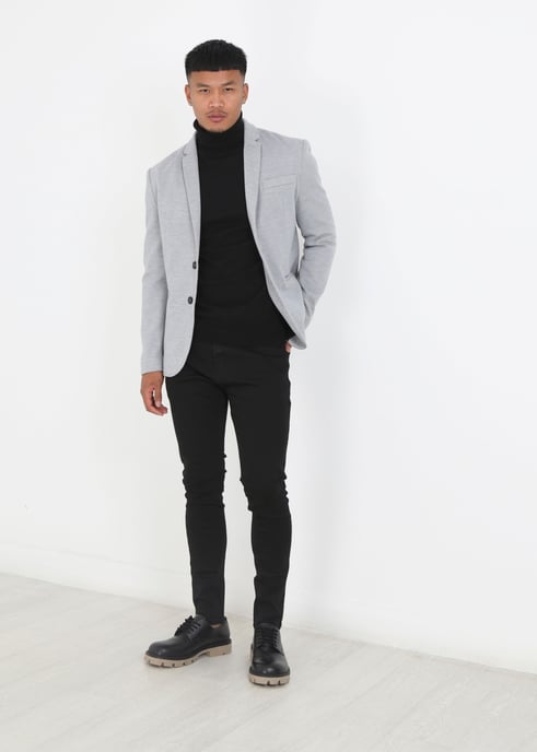 Grey 'Simon' Single Breasted Blazer - Image 3