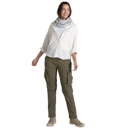 Craghoppers Unisex Adult Infinity II Striped Nosilife Scarf (Sail White/Blue Navy) - Image 1