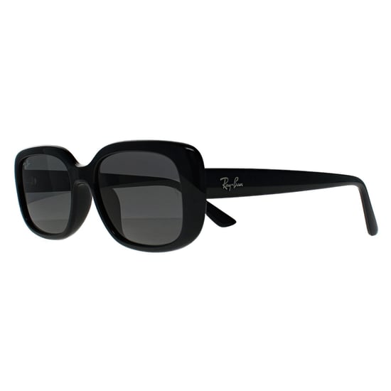 Ray-Ban Rectangle Womens Polished Black Dark Grey RB4421D Bio Based Brand - Image 2