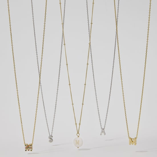 Luxenter alphabet necklace in 925 sterling silver and multicoloured zirconia with 18k yellow gold coating finish - Image 2