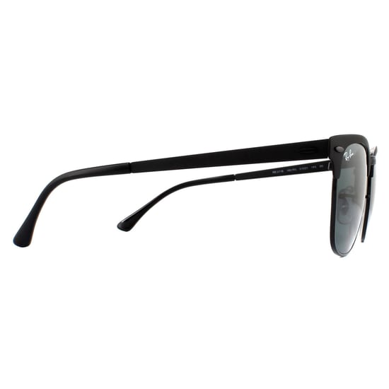Ray-Ban Sunglasses Clubmaster Metal RB3716 186/R5 Matte Black Grey - Image 4