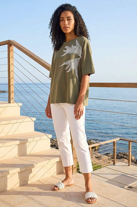 Oversized Textured T-Shirt - Image 1