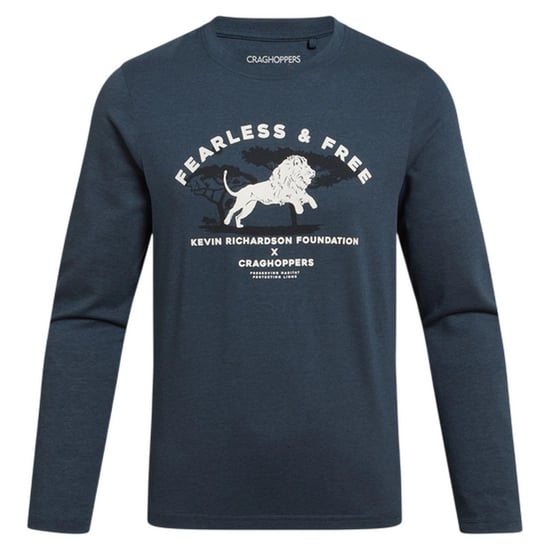 Craghoppers Kinder/Kids Cruz Lion Nosilife T-shirt met lange mouwen (Blauwe steen) - Image 1