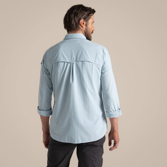 Craghoppers Mens Adventure III Nosilife Long-Sleeved Shirt (Niagara Blue) - Image 3