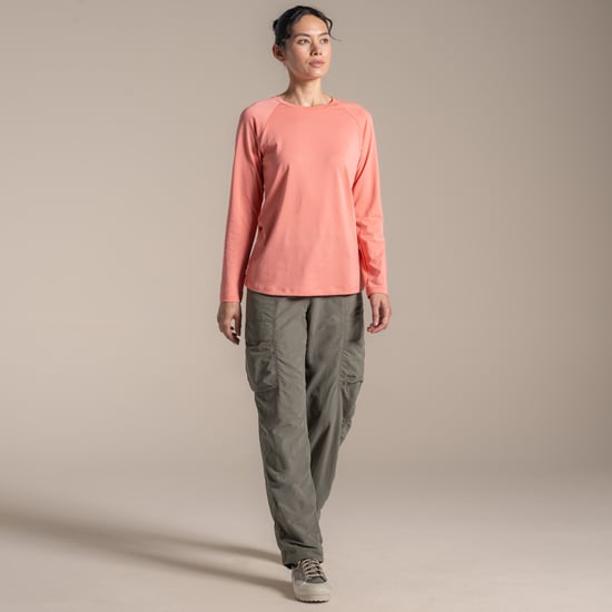 Craghoppers Womens/Ladies Nour Nosilife Long-Sleeved T-Shirt (Spiced Apricot) - Image 1
