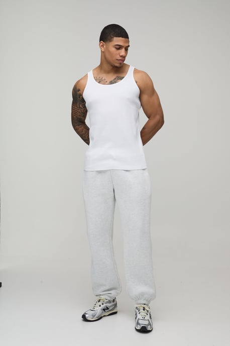 Basic Regular Fit Ribbed Vest - Image 4