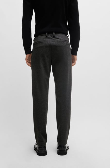 Men's Hugo Boss Slim-Fit Trousers in Black - Image 6
