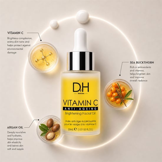 Dr H Vitamin C Anti-Ageing Brightening Oil 30ml for Brightening, Dark Spots, Loss of Firmness - Image 2