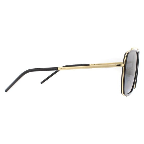 Dolce & Gabbana Sunglasses DG2220 02/81 Gold and Black Brown Gradient Polarized - Image 4