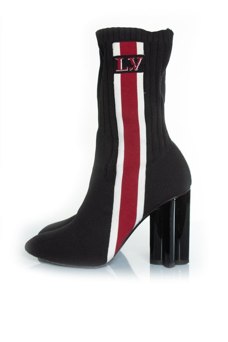 Louis Vuitton Silhouette black fabric boots - Image 2