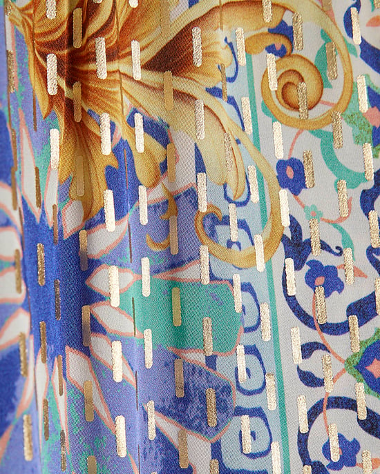 River Island Womens Trousers Blue Tile Print Hareem - Image 5