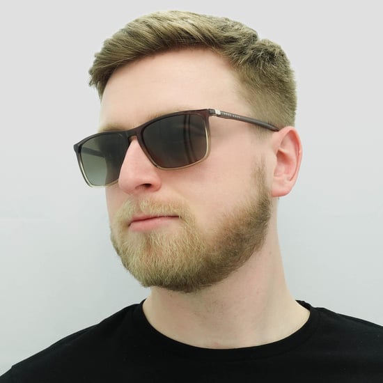 Hugo Boss Square Mens Brown Grey Brown Gradient Sunglasses - Image 6