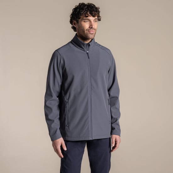 Craghoppers Mens Expert Basecamp II Soft Shell Jacket (Carbon Grey) - Image 1