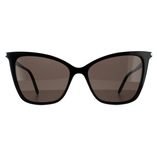 Saint Laurent Cat Eye Womens Black Grey Sunglasses - Image 1