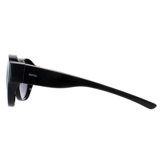 INVU Round Womens Black Grey Polarized E2000 - Image 3