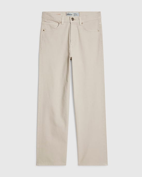 River Island Womens Cropped Jeans Cream Straight Leg - Image 6