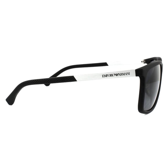 Emporio Armani Zonnebril 4058 5063/81 Zwart Rubber Grijs Gepolariseerd - Image 4