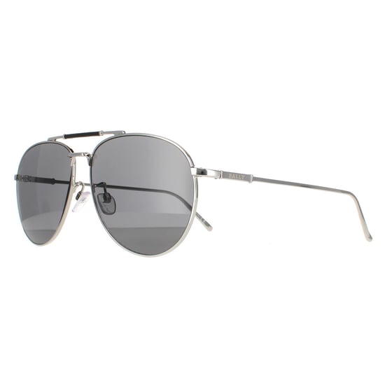 Bally Aviator Mens Silver  Grey Mirrored BY0038-D - Image 2