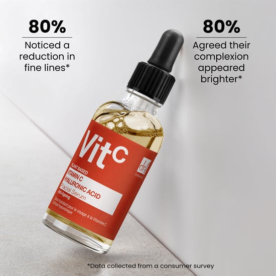 Dr. Botanicals Vitamin C & Hyaluronic Acid Anti-Ageing Facial Serum 30ml + Hyaluronic Acid Eye Serum 15ml for Dryness, Fine Lines, Wrinkles, Acne, Blemishes - Image 2