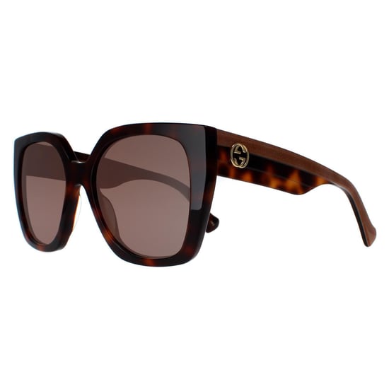 Gucci Square Womens Havana Crystal Brown Gradient GG1300S - Image 2
