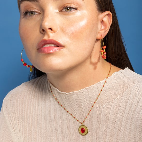 Luxenter Coral-halsband med 18K gult guld - Zarwa - Image 2