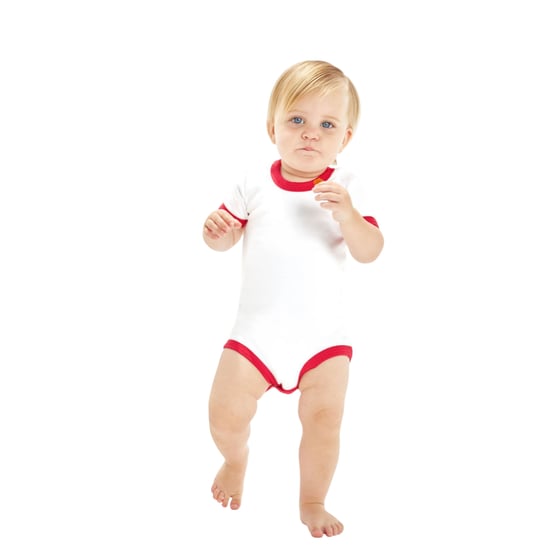 Babybugz Baby Ringer Body (Wit/rood) - Image 3