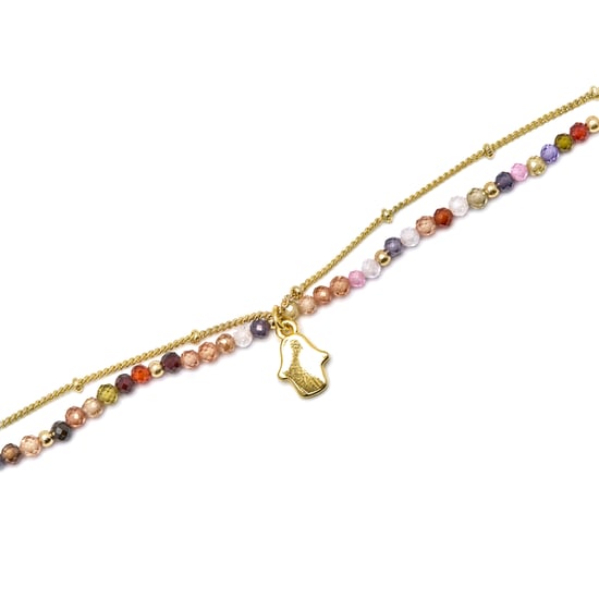 Luxenter Raxsu Raxsu Mångfärgad Kristallarmband i 18 Karat Gult Guld - Image 5
