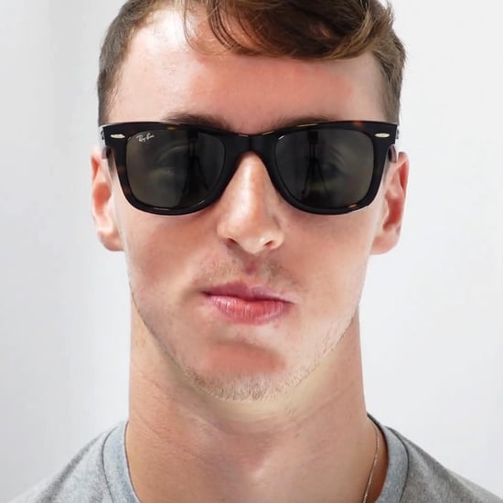 Ray-Ban Rectangle Unisex Havana Brown Gradient Sunglasses - Image 5