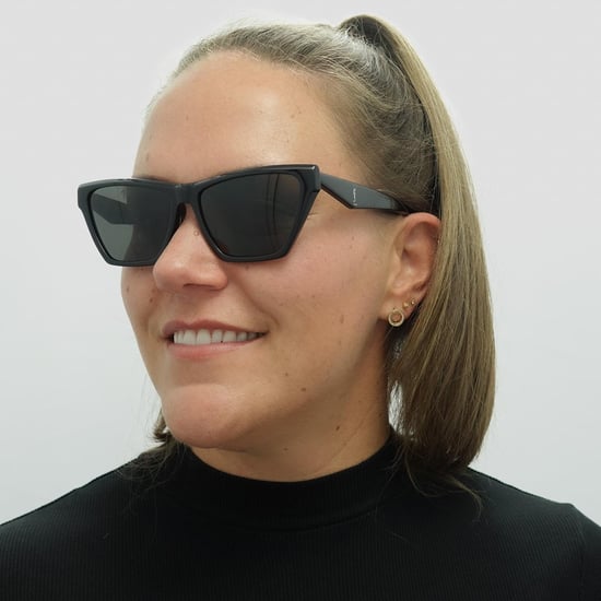 Saint Laurent Cat Eye Womens Black Black Sunglasses - Image 5