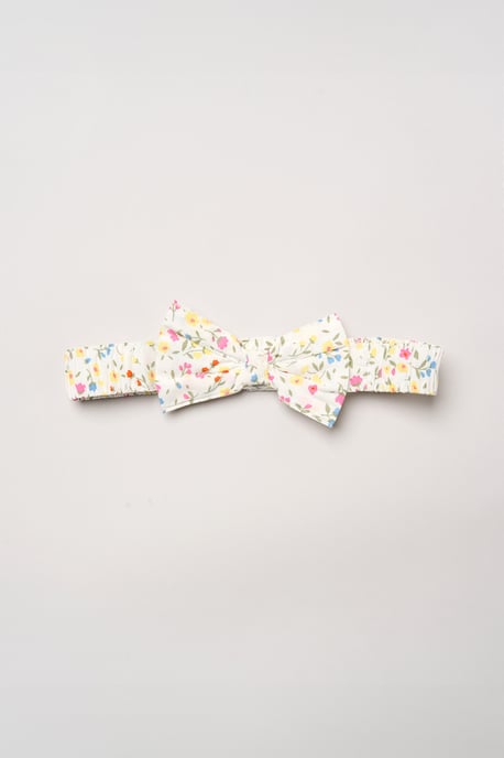 Ditsy Embroidered Smocked Dress with Headband - Image 4