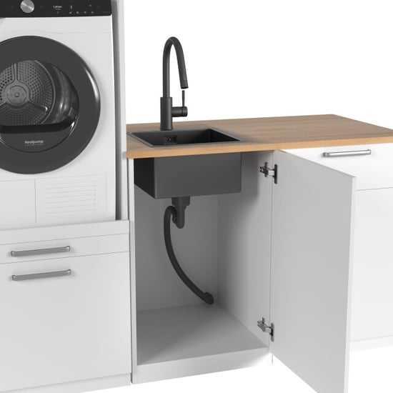 Wasophoogte Spoelbak en siphon module z30 zwart - Image 2