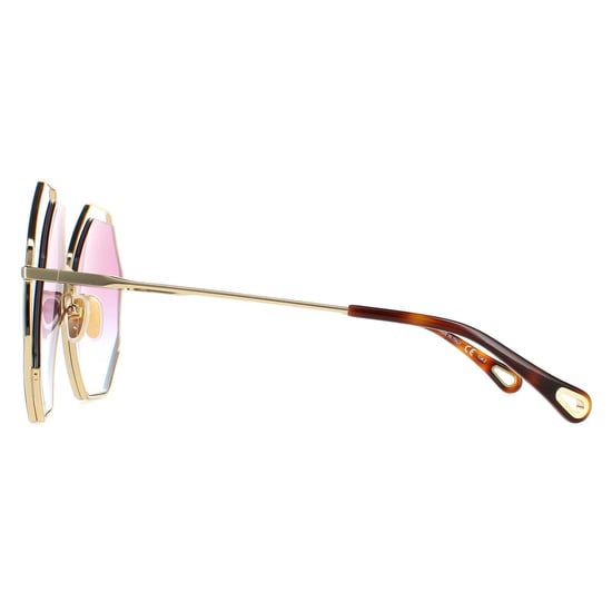 Chloe Round Womens Gold Violet Blue Gradient CH0045S - Image 3