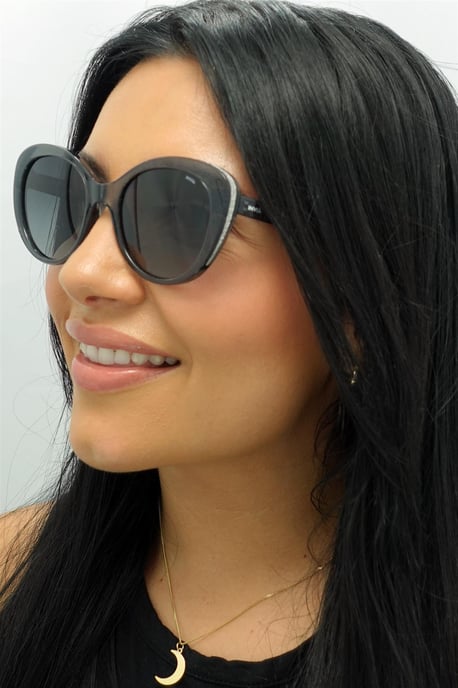 INVU Cat Eye Womens Transparent Grey Grey Polarized B2041 - Image 5