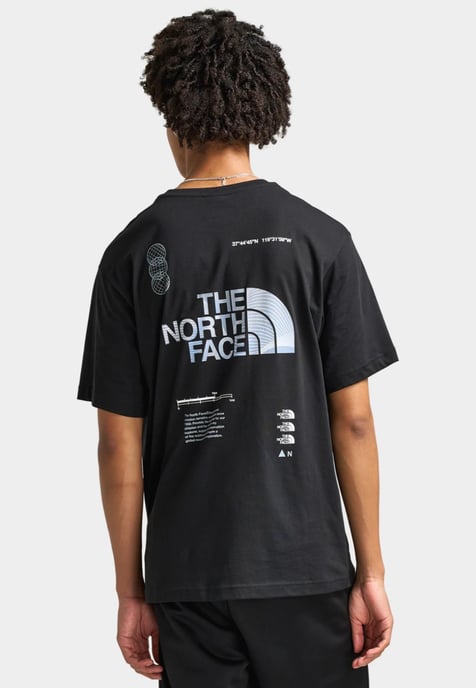 The North Face Mens M Graphic Relaxed SS Tee in Black - Image 3