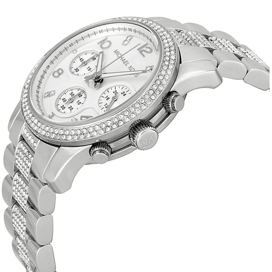 Michael Kors MK5825 Runway Klocka för Damer i Silver - Image 4