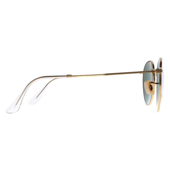 Ray-Ban Solglasögon Runda Metall 3447 001 Guld Grön 53mm - Image 4