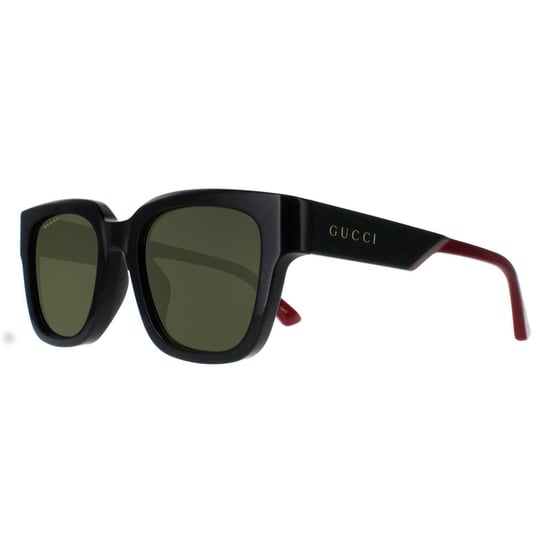 Gucci Square Mens Black with Green and Red Green GG1670SK - Image 2