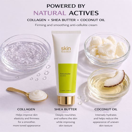 Skin Research Anti-Cellulite Anti-Ageing Cream 100ml for Cellulite, Loss of Firmness - Image 2