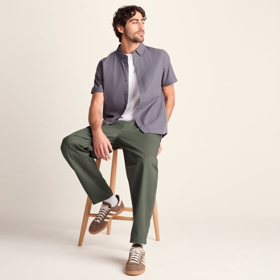 Nelson Mens 100% Cotton Heavyweight Straight Leg Trousers - Faded Khaki - Image 4