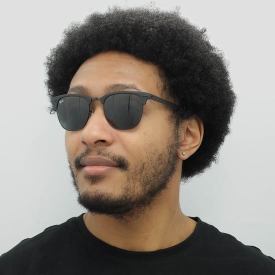 Ray-Ban Sunglasses Clubmaster Metal RB3716 186/R5 Matte Black Grey - Image 6