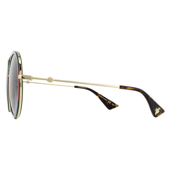 Gucci Sunglasses GG0061S 003 Gold Green and Red Green Gradient - Image 3