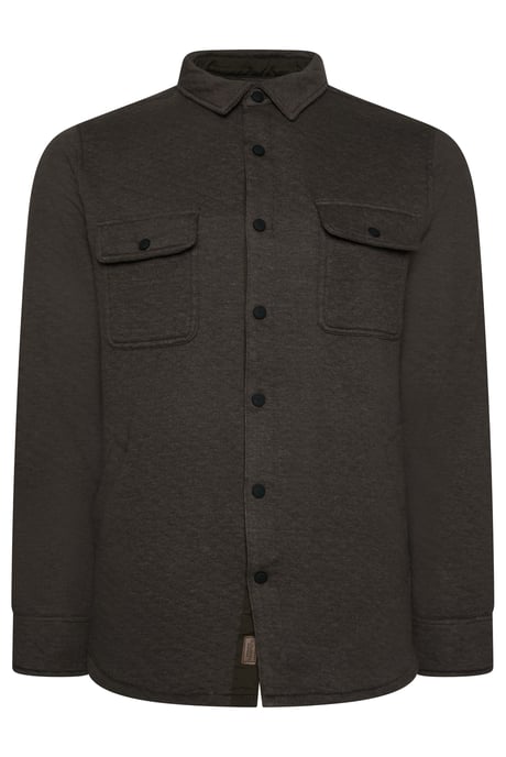 Virgil Quilted Overshirt in Brown - Image 3