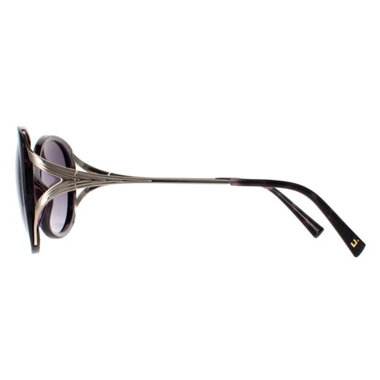 INVU Round Womens Dark Tortoise Purple Demi Gold Purple Polarized B2117 - Image 3